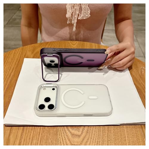 Coque iPhone 14 Pro Max Magsafe blanche pour vos vidéos en mains libres - 3