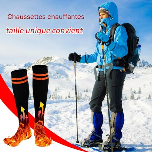 Chaussettes chauffantes rechargeables 5000 mAh avec appli