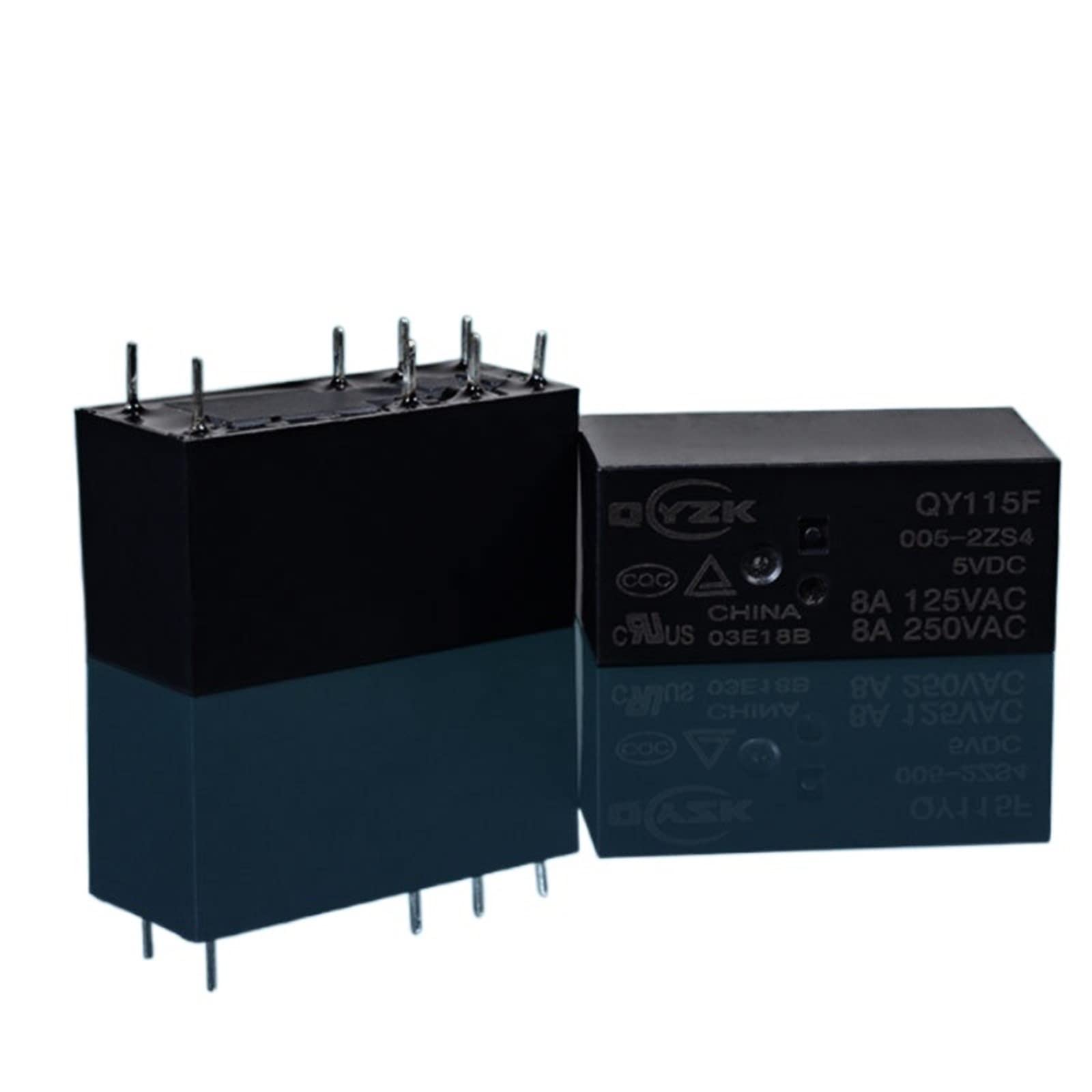 2PC 5V Relais 8A Smart Socket dediziertes Leistungsrelais 6-poliges Leistungsrelais Ersatzteile (Size : 24v)