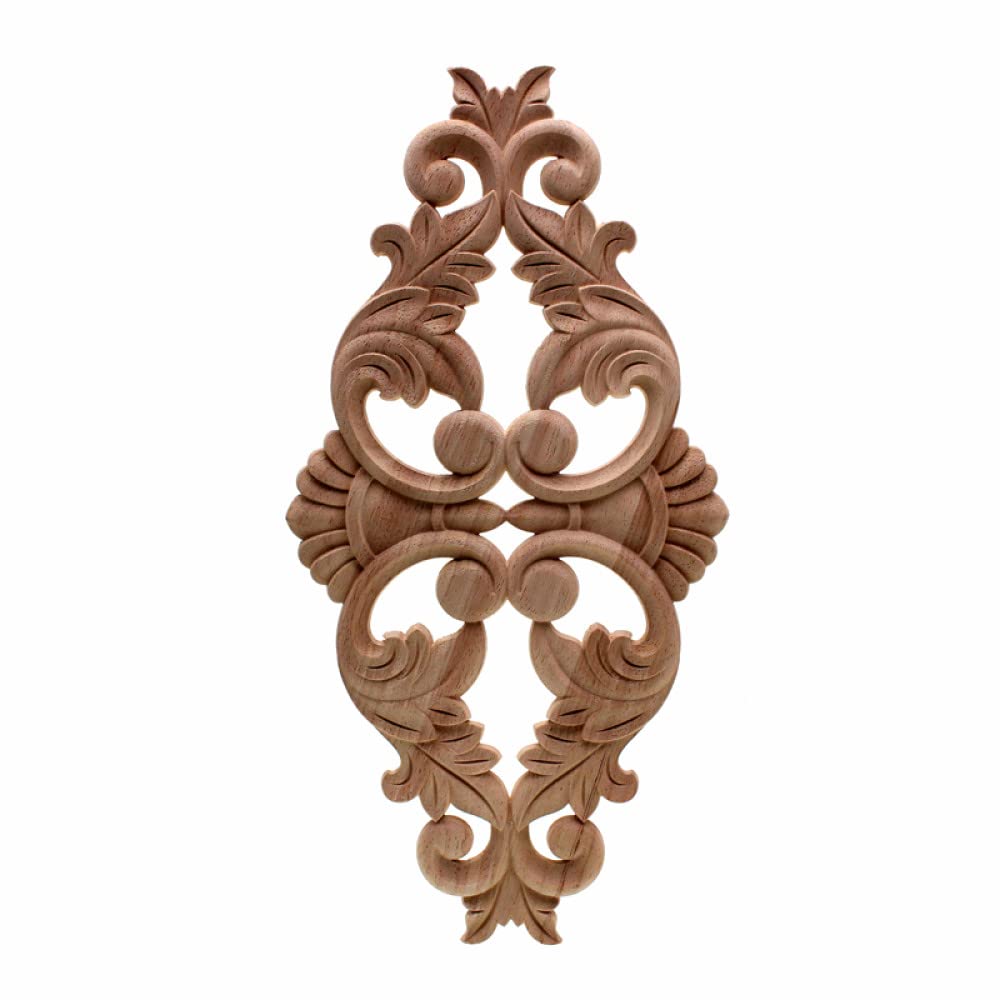Apliques de madera LVTFCO 40x20cm: calcomanía tallada vintage para restaurar muebles y puertas