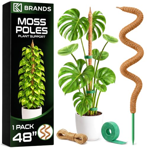 48'' Moss Pole Monstera Plant Support for Climbing Indoor Plants