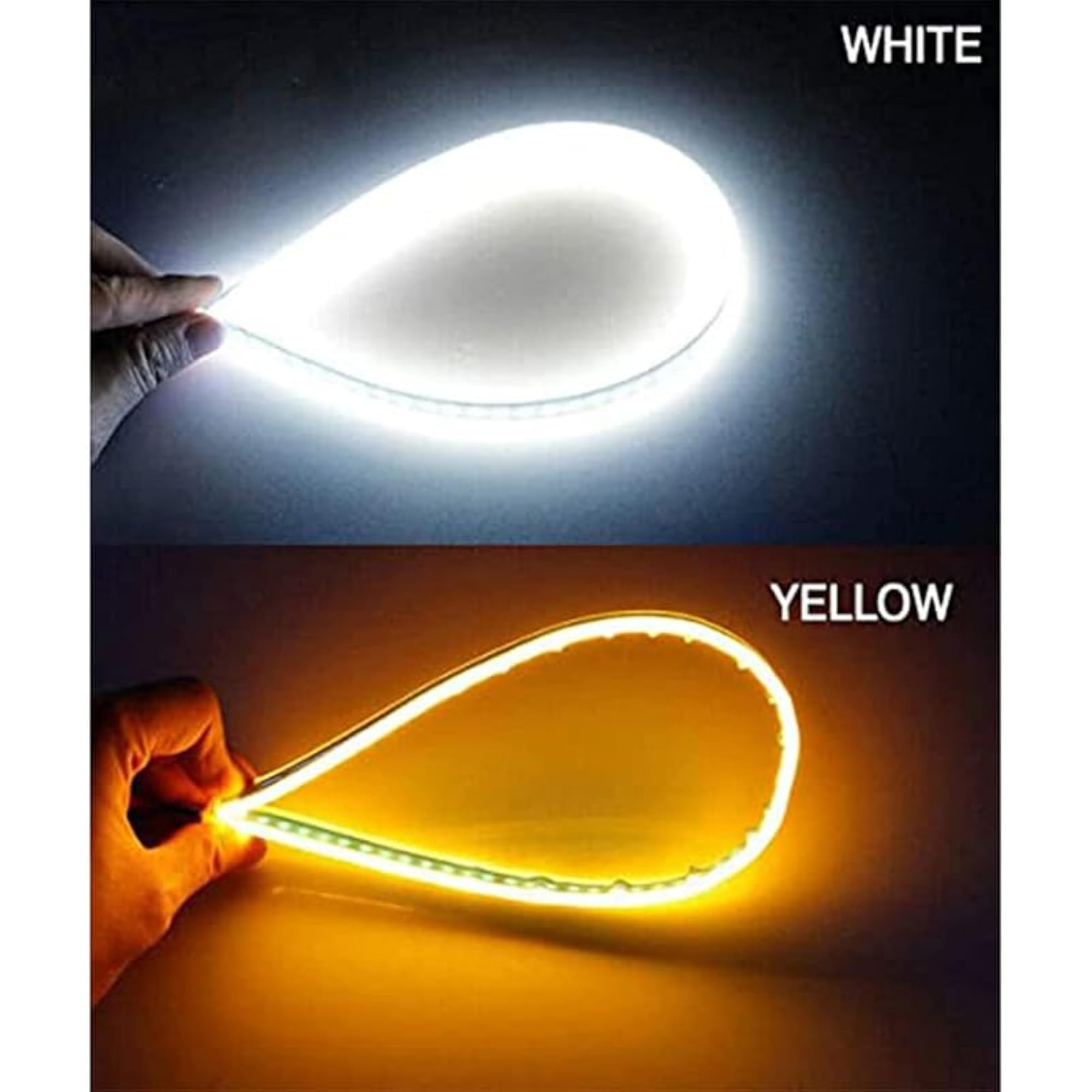 Set of 2 Ultra-fine Drum DRL Turn Signal LED Strips