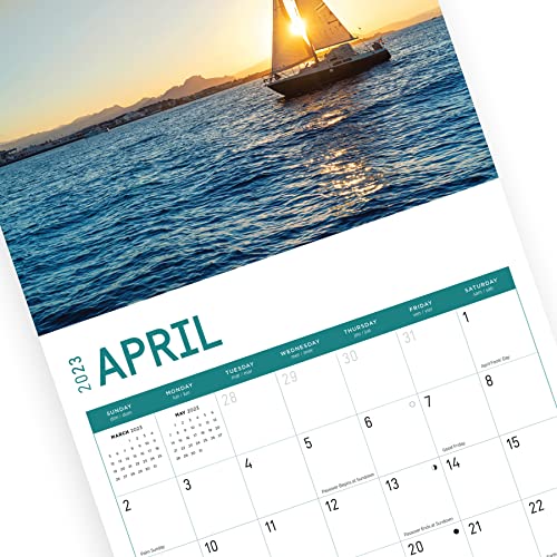 2023 Sailing Wall Calendar By Bright Day, 12X12 Inch #TOP6