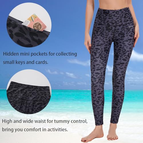 Image of Ubestyle UPF 50+ High Waist Women's Swim Pants Swim Leggings Swimming Tights Rash Guard Pants Sun Protective