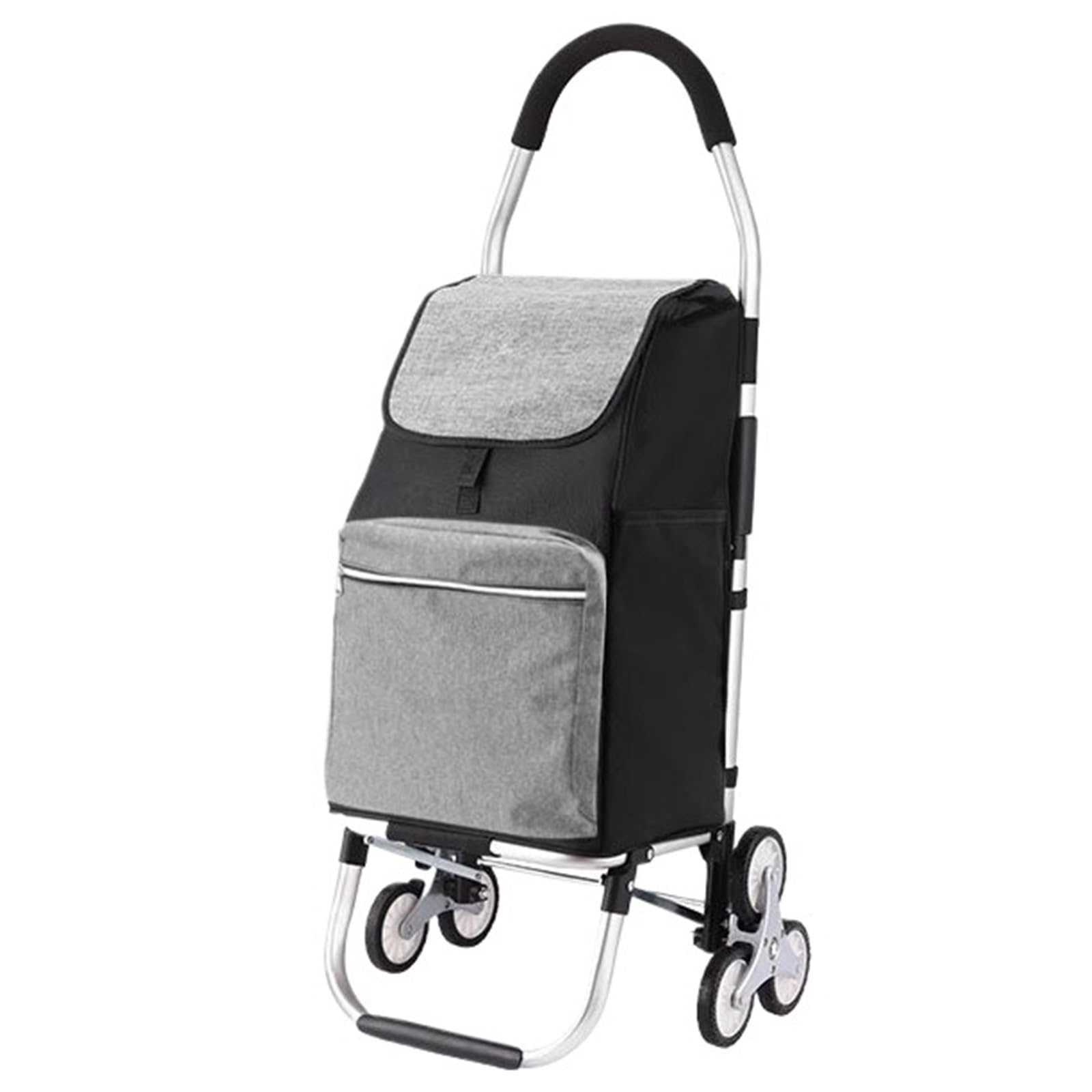 Schwerlast-Klappkarre Zusammenklappbarer Haushaltswagen mit Rädern for Treppensteigen und Einkaufen Paletten- und Transport auf Rädern(Grigio)