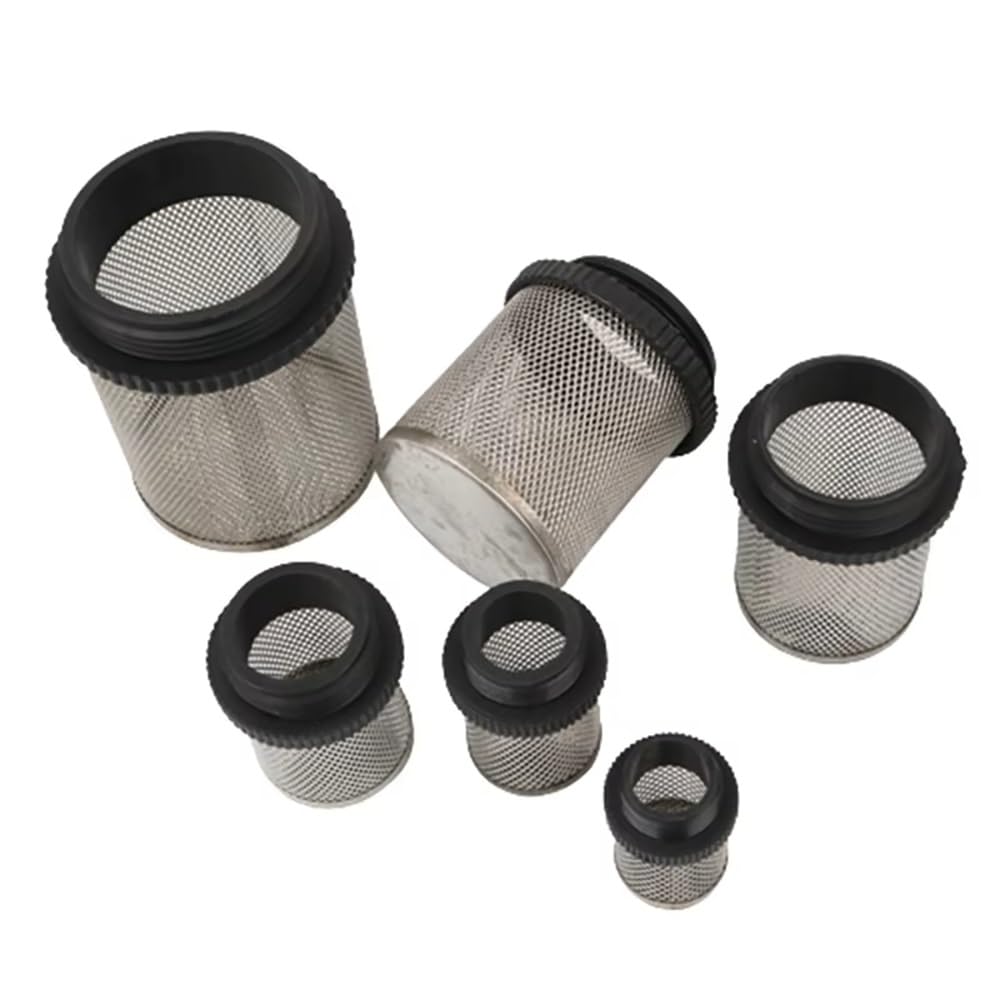 Pantalla de filtro de acero inoxidable 304 para acuarios y riego de jardín, tamaños de rosca macho de 1/2 a 2 pulgadas, paquete de 10, filtración de agua duradera y fiable