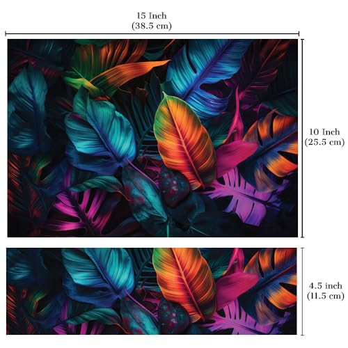 Image of Full Laptop Skin Stickers HD Quality Sticker for Laptops Upto 15.6 inch (Dustproof|Waterproof|Scratchproof|Reusable) - BE FLRSCNT Leaf FL