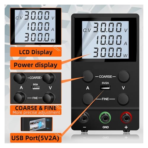 Alimentation CC variable 0-30 V pour réparations électroniques et charge de batterie