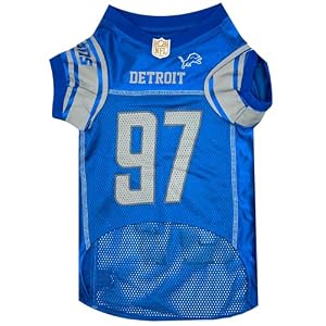 NFLPA Aidan Hutchinson PET Jersey, NFL Dog Shirt, Size X-Large, Detroit Lions Mesh Jersey for Dogs NFLPA Aidan Hutchinson PET Jersey, NFL Dog Shirt, Size X-Large, Detroit Lions Mesh Jersey for Dogs
