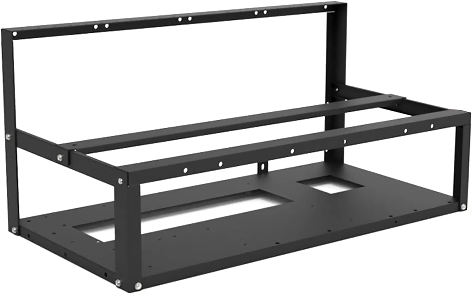 HELOIA Mining Rig Frame - 6/8 GPU Steel Open Air Miner Mining Computer Frame Rig Case for Crypto Coin Currency Bitcoin ETH ETC ZEC Mining Accessories Tools - Frame Only, Fans & GPU is not Included