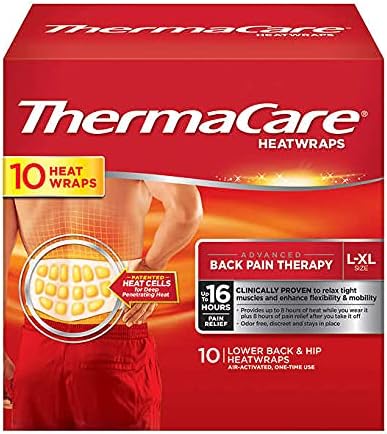 Thermacare Heatwraps Lower Back & Hip, L-XL- SPECIAL LIMITED PACK OF 9 Count