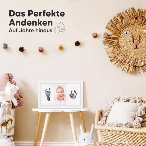 Tintenloses Baby Handabdruck und Fußabdruck set (Alpine White) – Ansicht 7