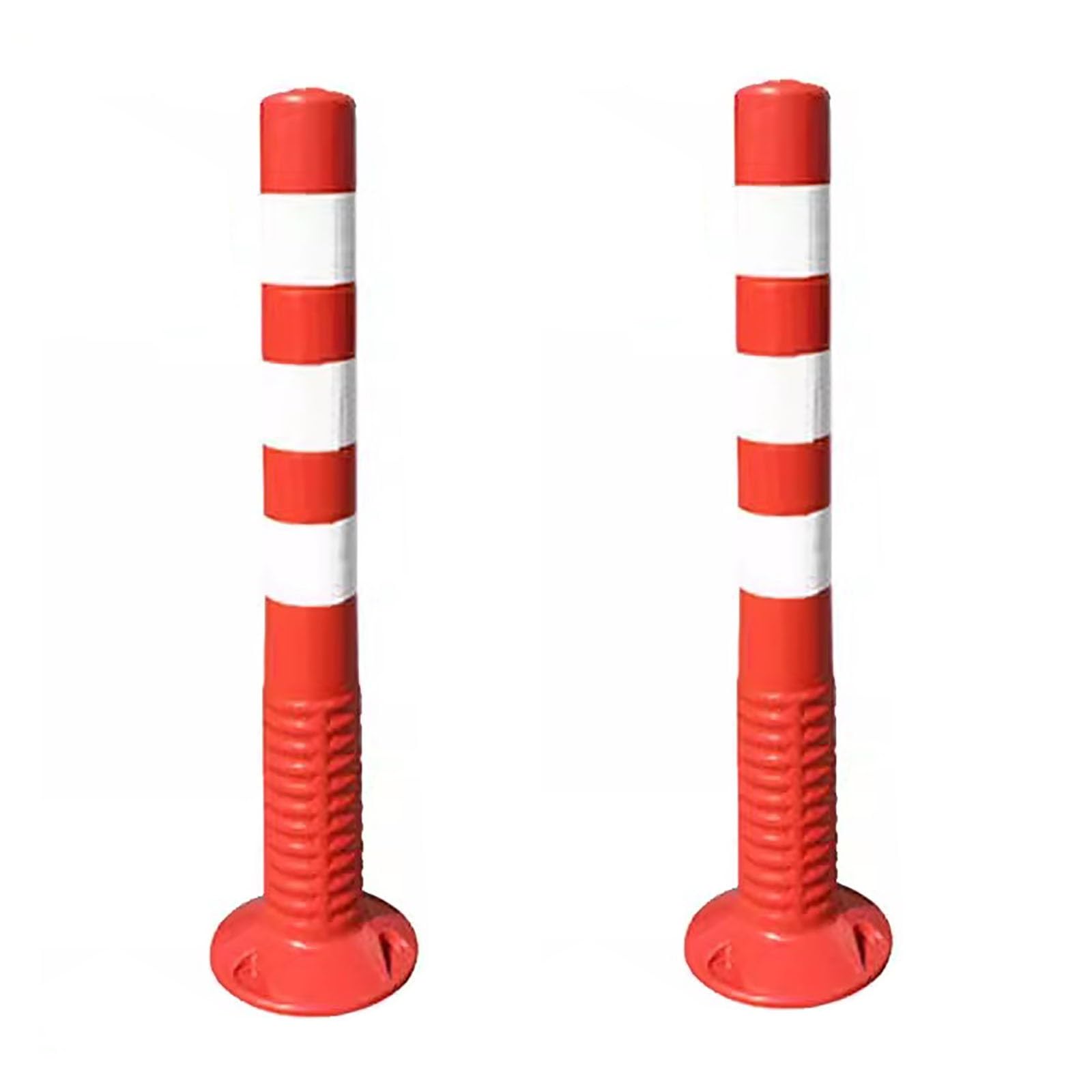 HCZKIUJY Parking Barrier Parking Lots Flexible Delineator Post,Traffic Safety Cones for Crowd Control (Red 2 pack)