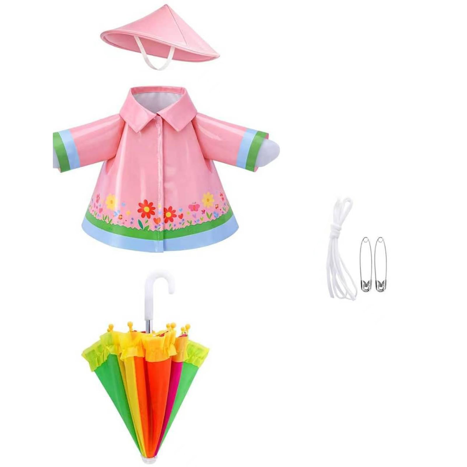 PANGBOER Festival Geese Costume Set Ideal for Birthday Celebration and Outdoor Themed Event Geese Raincoat Outfit Flower Rainwear Waterfowl Set