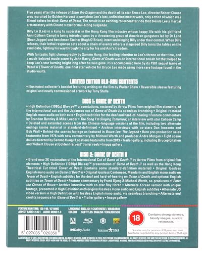 Game of Death Limited Edition Blu-ray finies les versions tronquées