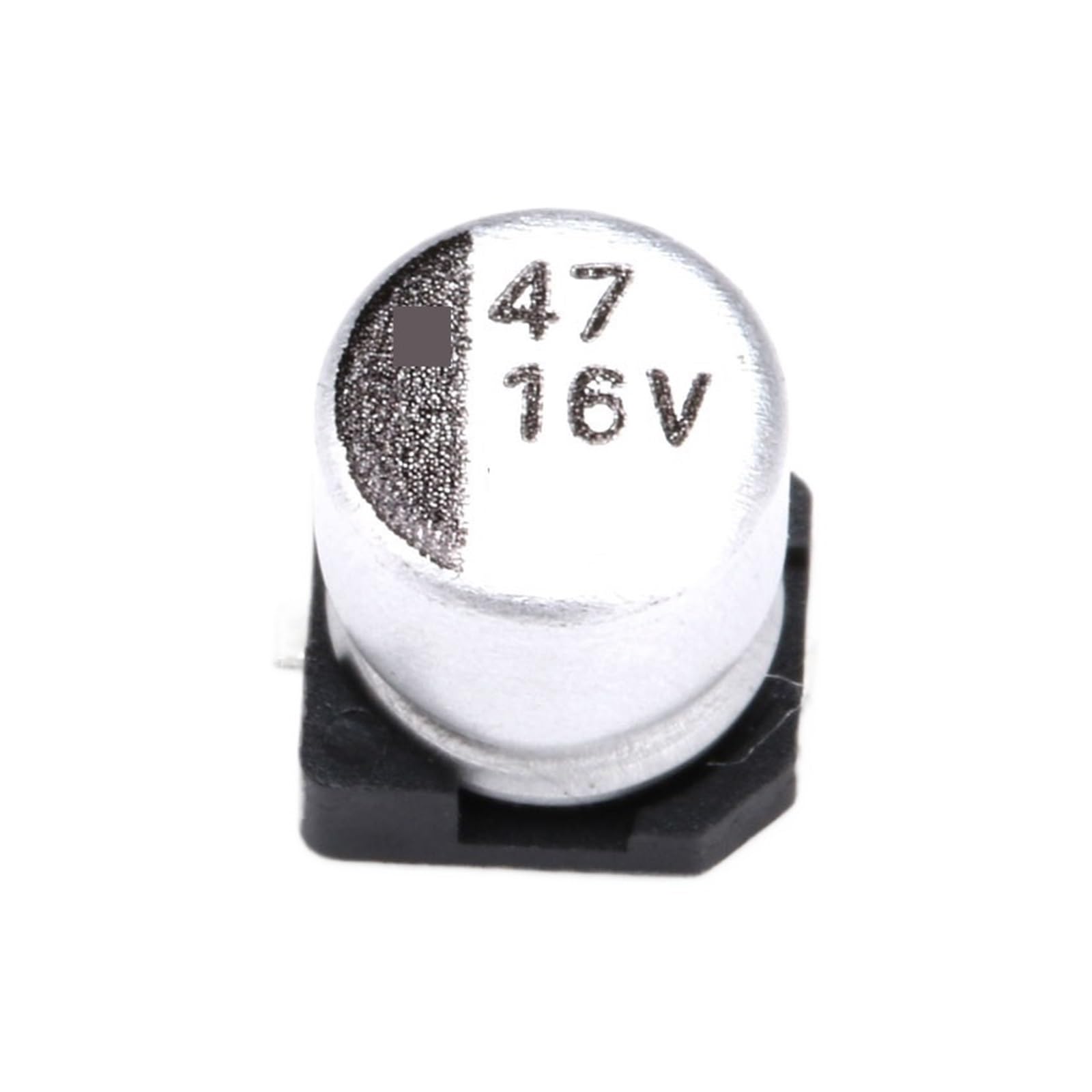 Condensateur 47uF 16V pour stopper les grésillements et stabiliser la tension de carte