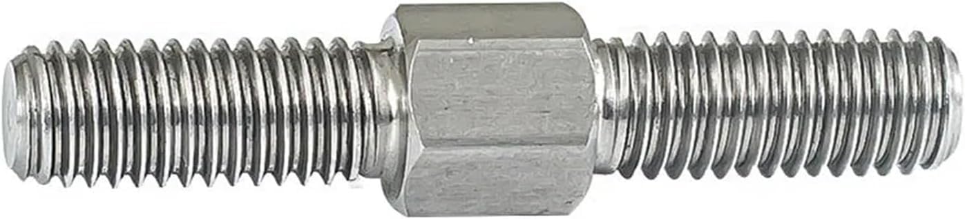 Śruba dwugłowicowa ze stali nierdzewnej, Śruby dwustronne M6 304 SS z podwójnym zakończeniem Gwint lewy i prawy Mocno regulowane śruby dociskowe, 40-90 mm(M6 X 80mm 2pcs)