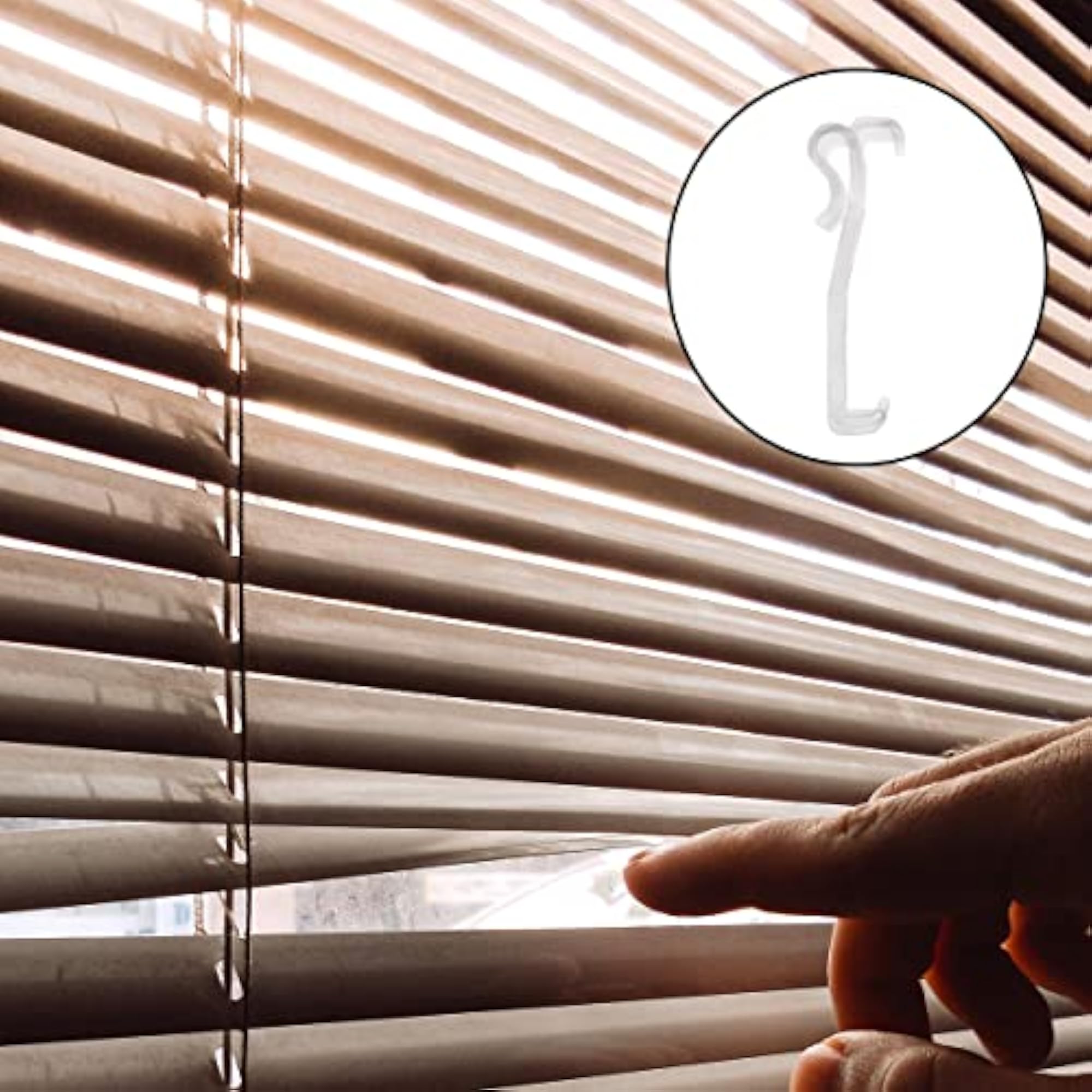 12Pcs 2.5 Inch Valance Clips Window Blind Clips Clear Plastic