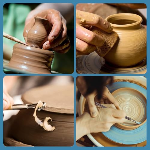 Wdmxszdq 25 Töpferwerkzeug-Set mit Modellierwerkzeugen für Ton und Modelliermasse Praktische Clay Tools und Pottery Tools Hochwertige Sculpting Tools für deine kreativen Projekte