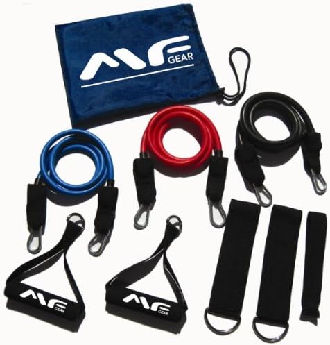 BLOWOUT SALE! 2012 Maximum Fitness Gear HEAVY DUTY 3pc LATEX Exercise Resistance Bands (ADJUSTABLE LT, MD & HV - 60lbs), BETTER THAN SINGLE BANDS! FREE Workout Guide, FAST SHIPPING! BEST DEAL!
