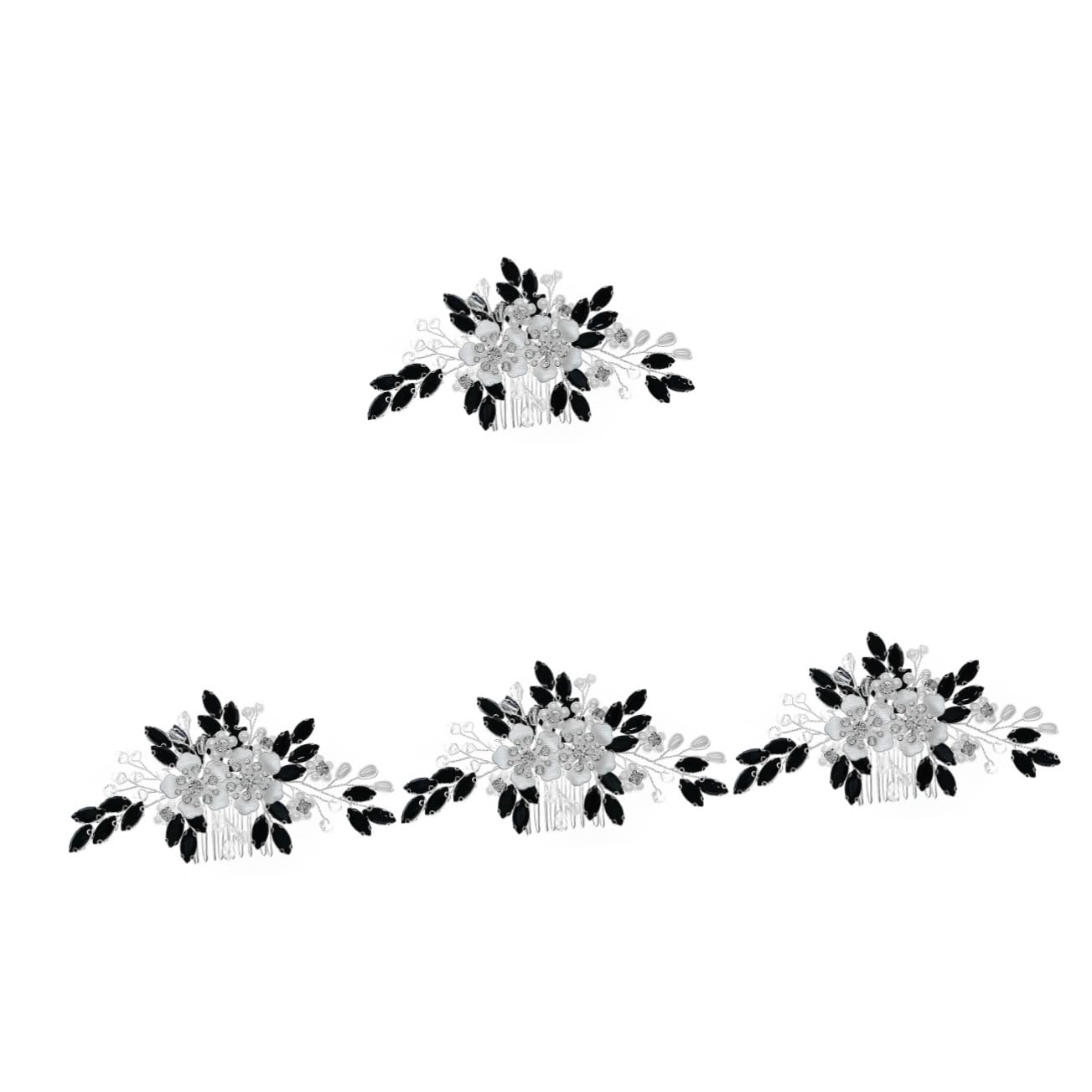 minkissy 4pezzi Pettine Decorativo Per Da Sposa Con Fiori Accessorio Elegante Per Acconciature Femminili Facile Da Indossare Danni Ai
