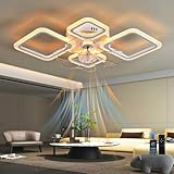 6 VELOCIDADES DE VIENTO: El ceiling fan with light cuenta con seis niveles de velocidad de viento diferentes (1-2 brisa suave, 3-4 circulación intensa, 5-6 enfriamiento rápido). Desde una brisa suave hasta un flujo de aire potente, puede elegir la velocidad ideal según sus preferencias y necesidades. Puede ajustar la velocidad del aire de los ventiladores de techo con luces según las estaciones y las condiciones climáticas para un confort óptimo
