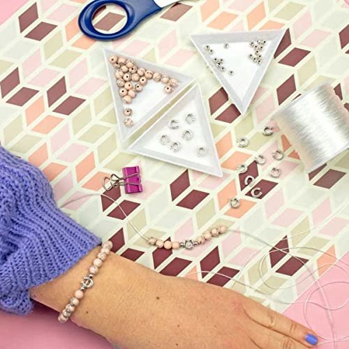 Sadingo Bracciale con perle di metallo a ferro di