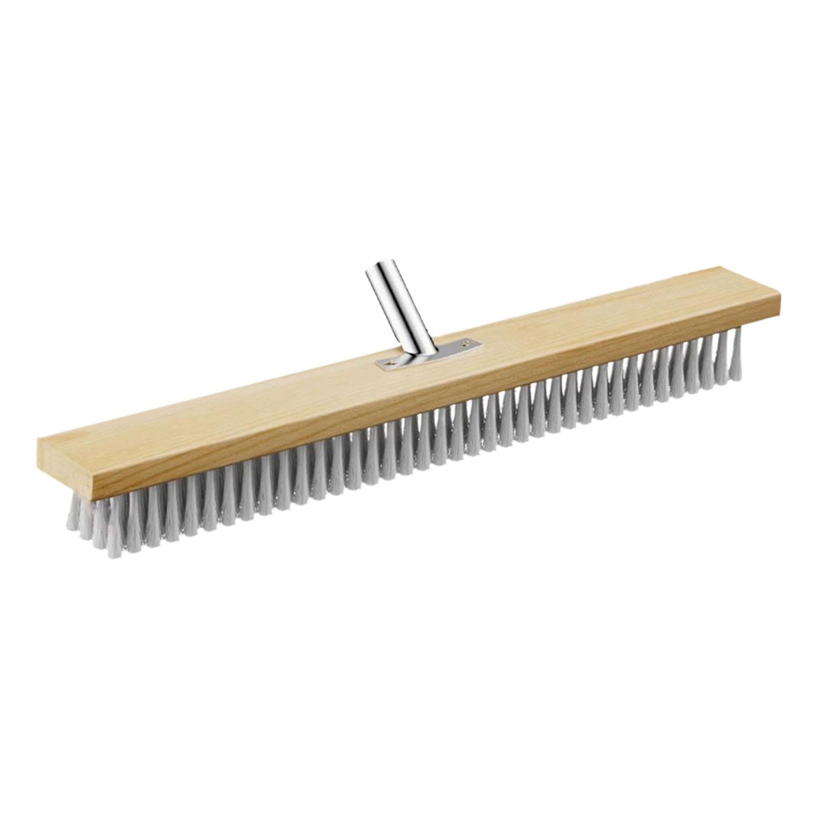 Brosse de sol pour terrasse en fil métallique et bois de 50cm