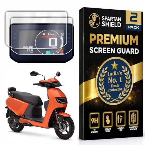 Image of Spartan Shield [2 PACK] Screen Guard For Hero VIDA VX2 GO 2026 Electric Scooter || 4.3 Inch Color LCD Display Protector || Anti Scratch | Water Resistant | HD Clear | VX2Go EV Bike Accessories 2025 [NOT TEMPERED GLASS] [NOT FOR VX2 Plus]