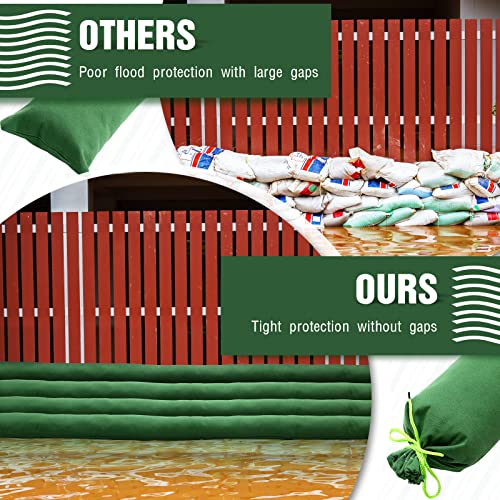 Bolsas de arena largas de lona para evitar inundaciones bajo puertas y ventanas bajas 7