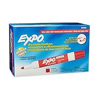 Expo Dry Erase Marker - Bullet Red 12-pack
