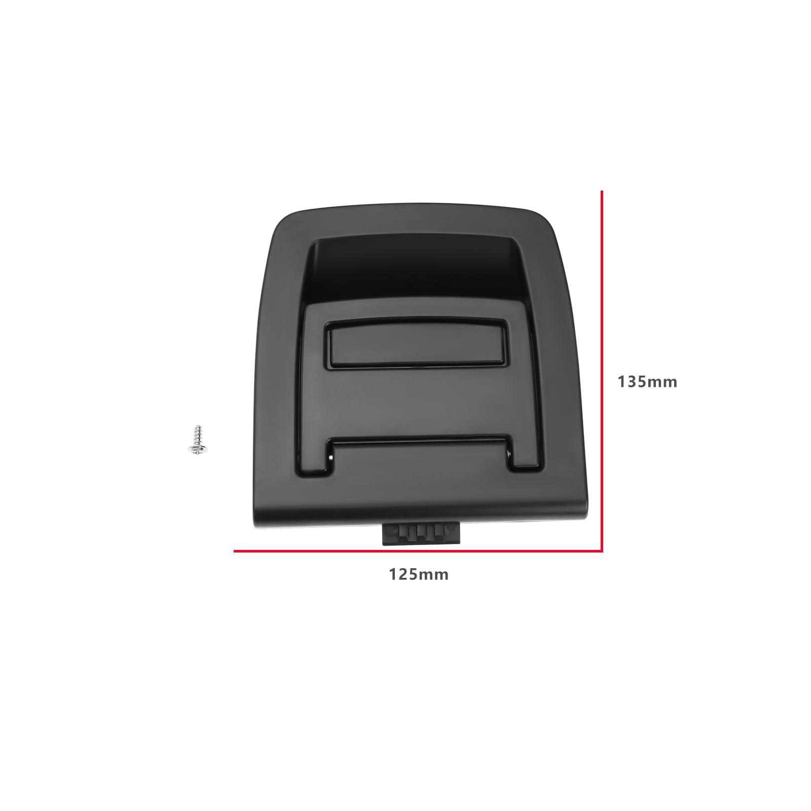 ECSiNG Tappetini Per Bagagliaio Posteriore Per Veicoli Compatibile Con BMW X5 E70/ X6 E70 2006-2013 OEM 51479120283 (nero)