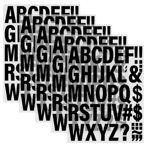 5 Sheets 210 Pieces Iron On Letters for Clothing 2x1.2 Inch Heat Transfer Letter Decals Black Iron On Vinyl Alphabet Letters with A-Z for BackpackJerseysFabric T-Shirts Printing DIY Craft