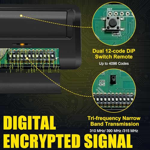Control remoto 811LM con tecnología Security+ 2.0 para motores de garaje modernos 3