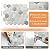 VAOVI Peel and Stick Backsplash Tile,Backsplash Tile for Kitchen Peel and Stick Wall Panels Hexagon Marble Tile(Blue Gray,10pcs)