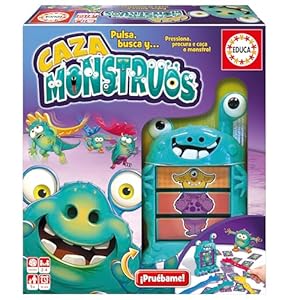 Educa – Caza Monstruos. Un Juego de Agilidad Visual y rapidez. Recomendado a Partir de 5 años (18861)