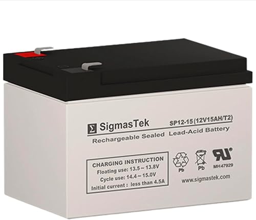 SigmasTek SW12150 Batería SLA compatible, 12V 15Ah F2 SP12-15 (T2)