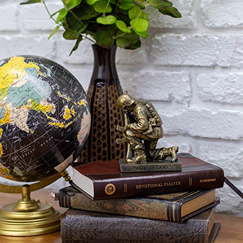 Dicksonsdutyfaithgodprayingsoldier5inchgoldresinstonetabletopfigurine  Urban Country Home Decor Dicksons duty faith god praying soldier 5 inch gold resin stone table top figurine  urban country home decor