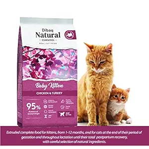 Dibaq Natural Moments (Baby Kitten Chicken & Turkey - Extruded Complete Food for Kitten, from 1-12 Months, as Well as Pregnant and lactating Adult Cats )