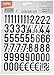 Apli 4425 - Pegatinas, letras, números, signos, 25 mm, color negro
