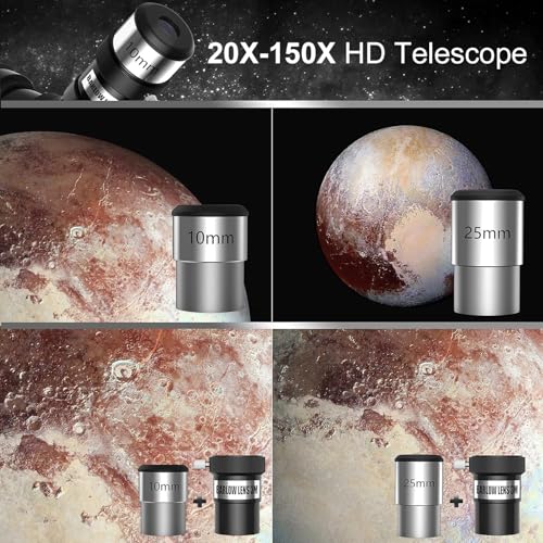Image of CASON (DEVICE OF C) F50070-Telescope for Astronomy,Galaxy 70mm Aperture 500 mm Refractor Zoom Telescope for Adults & Kids for Moon,Planets,Stars,Galaxy with Aluminum Tripod and Phone Adapter