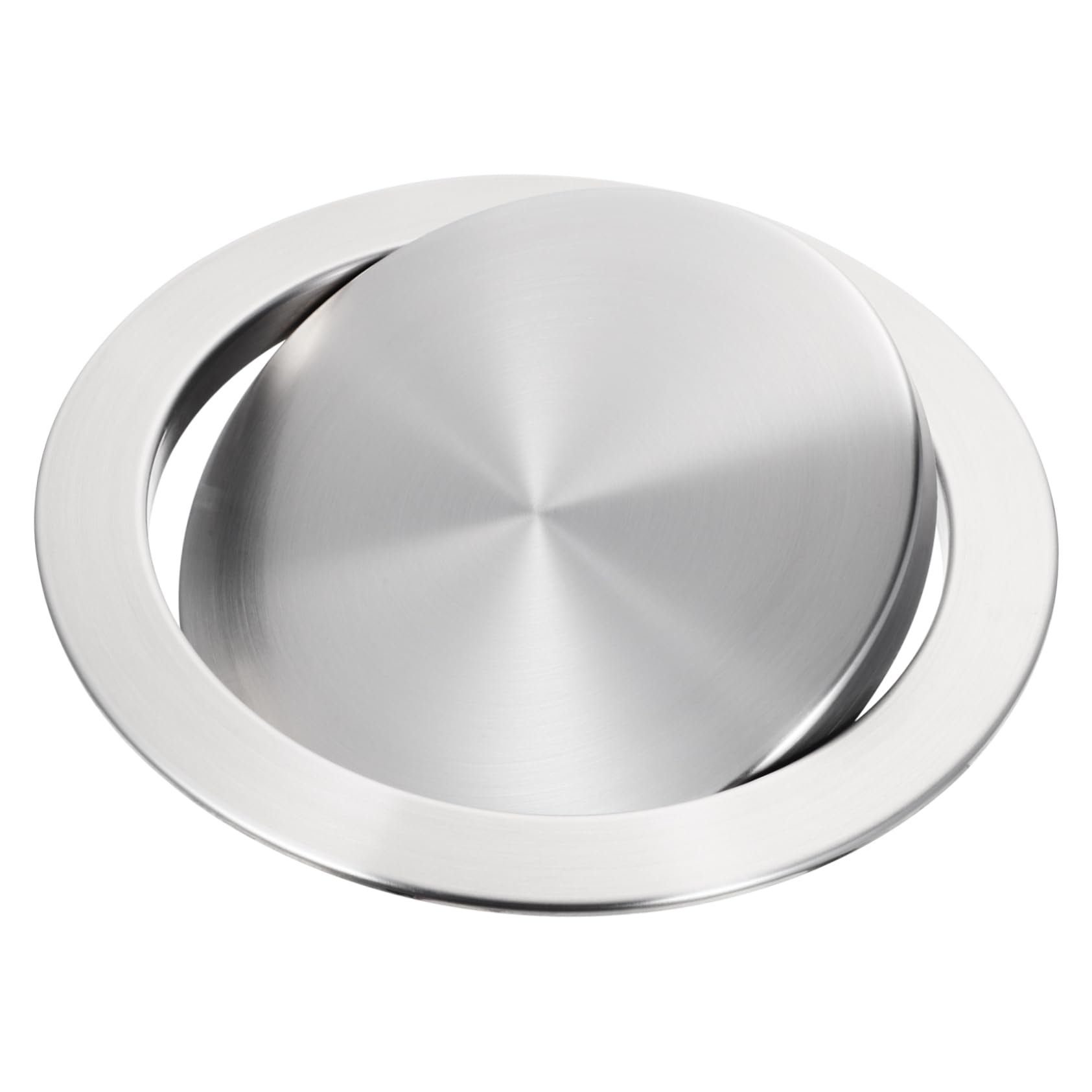Ciieeo Couvercle De Poubelle En Acier Inoxydable Conception Simple