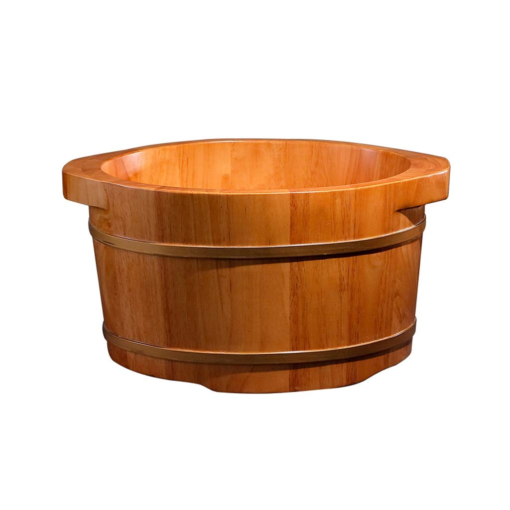 Bassin de Pieds en Bois, Bol de pédicure Spa Massage Barre de Bain de Pieds en chêne, barils de pédicure Lisses et délicats Baignoire de Pieds en Bois Massif