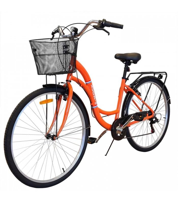 Damenrad EX-3 28 Zoll Aluminium Korb Licht Shimano Fahrrad Damen...