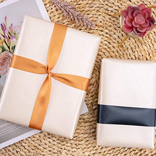 Image of RUSPEPA Off White Matte Wrapping Paper - Solid Color Pearly - Lustre Paper, Off White Perfect for Wedding, Birthday, Christmas, Baby Shower,DIY Bouquet-17 Inches X 32.8 Feet