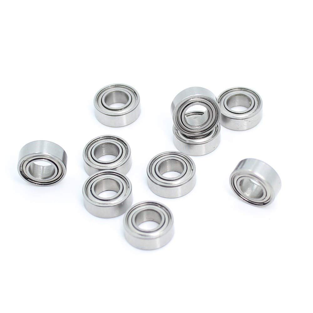 Smr63ZZZ Łożyska kulkowe ze stali nierdzewnej (10 sztuk) ABEC-1 Jednorzędowe Głębokie Rowki Łożysko Miniaturowe Miniaturowe SMR63Z SMR63 Z ZZ 3 * 6 * 2,5 mm YIJIAN