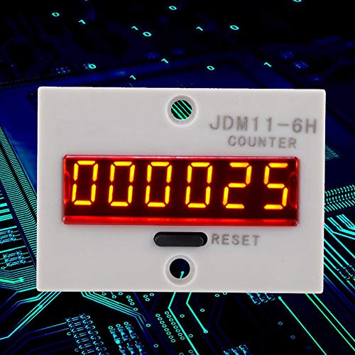 Image of Electronic Counter,JDM11-6H No Voltage Counter 6 Digits Electronic LED Digital Display Counter Relay(AC110V)