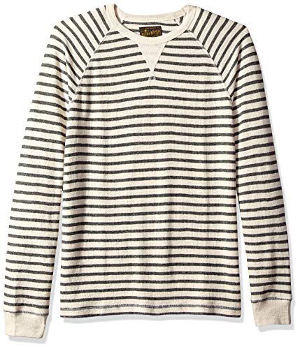 Lucky Brand Men's Long Sleeve Small Stripe Thermal Shirt, Multi, XL