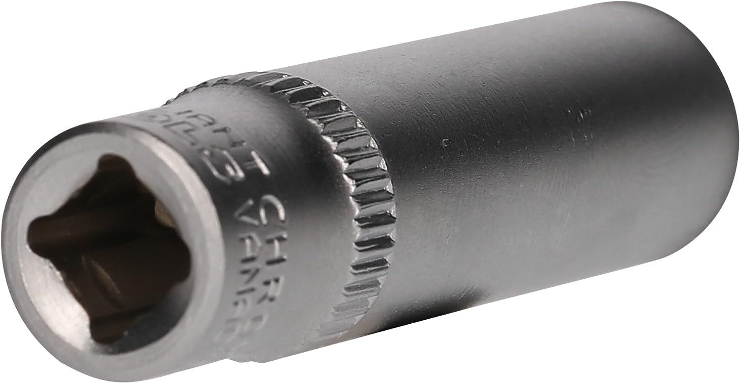 BRILLIANT TOOLS BT020956 1/4 Inch Socket Spanner Insert, Long, 50 mm, 10 mm [Powered by KS Tools]