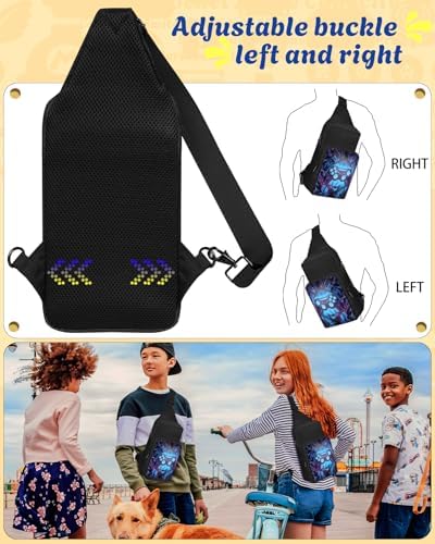 Gurgitat Travel Bag for Nintendo Switch 2 2025/Switch/Lite/OLED - Cute Sling Crossbody Shoulder Carrying Storage Backpack for Teens for Nintendo Accessories Storage, Game - 4